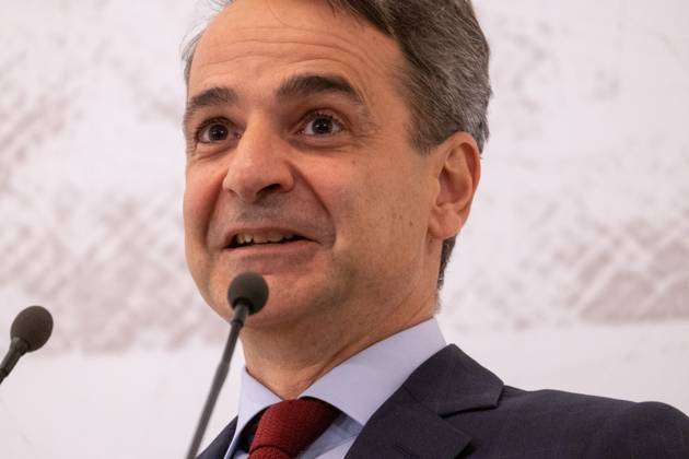 GREECE - ATHENS - PRESENTATION OF THE ARCHITECTURAL PLAN FOR THE EXPANSION AND UPGRADE OF THE NATIONAL ARCHAEOLOGICAL MUSEUM WITH THE PRIME MINISTER KYRIAKOS MITSOTAKIS Greece, Athens on 2023-02-15. Greek Prime Minister Kyriakos Mitsotakis attends and speaks at the presentation of the architectural plan for the expansion and upgrading of the National Archaeological Museum. Photograph by Martin Bertrand. Grece, Athenes le 2023-02-15. Le Premier Ministre Grec Kyriakos Mitsotakis assiste et prend la parole lors de la presentation du plan architectural d agrandissement et de mise a niveau du Musee Archeologique National. Photographie de Martin Bertrand. Athens Greece