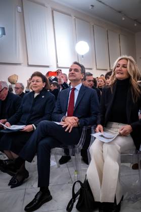GREECE - ATHENS - PRESENTATION OF THE ARCHITECTURAL PLAN FOR THE EXPANSION AND UPGRADE OF THE NATIONAL ARCHAEOLOGICAL MUSEUM WITH THE PRIME MINISTER KYRIAKOS MITSOTAKIS Greece, Athens on 2023-02-15. Greek Prime Minister Kyriakos Mitsotakis attends and speaks at the presentation of the architectural plan for the expansion and upgrading of the National Archaeological Museum. Photograph by Martin Bertrand. Grece, Athenes le 2023-02-15. Le Premier Ministre Grec Kyriakos Mitsotakis assiste et prend la parole lors de la presentation du plan architectural d agrandissement et de mise a niveau du Musee Archeologique National. Photographie de Martin Bertrand. Athens Greece