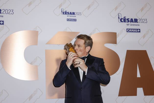 Benoit Magimel, Cesar du meilleur acteur - 48e ceremonie des Cesar a l Olympia, Paris, France, le 25 02 2023. 288994 2023-02-25 Ile de France Paris France  Copyright: xThierryxStefanopoulos MPPx STAR_288994_062