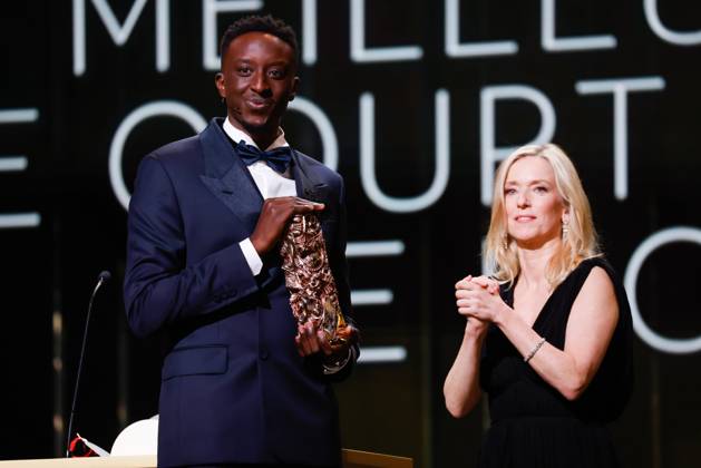 48eme ceremonie des CESAR a l Olympia salle. 2023 Cesar Film Awards at Olympia Ceremony on stage. Paris, FRANCE-24 02 2023. 288987 2023-02-25 PARIS France Drucker, LÃ a; Sylla, Ahmed  Copyright: xRomualdxMeigneuxx xStarfacex STAR_288987_085