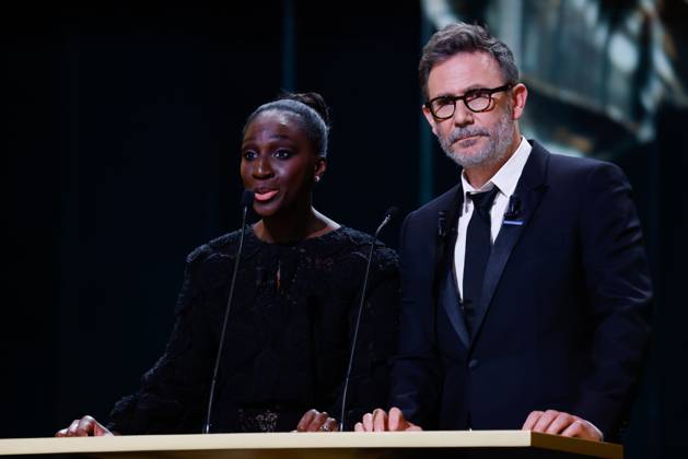 48eme ceremonie des CESAR a l Olympia salle. 2023 Cesar Film Awards at Olympia Ceremony on stage. Paris, FRANCE-24 02 2023. 288987 2023-02-25 PARIS France Hazanavicius, Michel; Haidara, Eye  Copyright: xRomualdxMeigneuxx xStarfacex STAR_288987_104