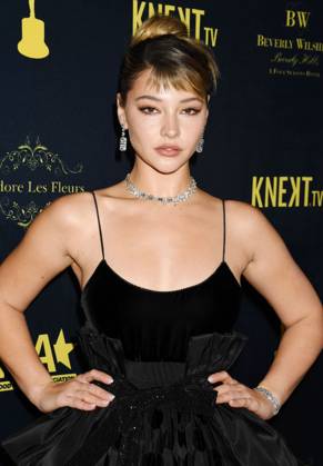 BEVERLY HILLS, CALIFORNIA - FEBRUARY 24: Madelyn Cline attends the Hollywood Critics Association s 2023 HCA Film Awards at Beverly Wilshire, A Four Seasons Hotel on February 24, 2023 in Beverly Hills, California. Copyright: xJeffreyxMayer JTMPhotosx