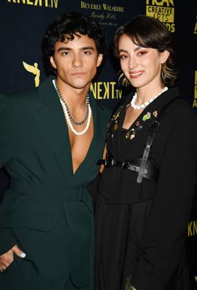 BEVERLY HILLS, CALIFORNIA - FEBRUARY 24: (L-R) Brandon Perea and BKLYNN, Brooklyn Curtis-White attend the Hollywood Critics Association s 2023 HCA Film Awards at Beverly Wilshire, A Four Seasons Hotel on February 24, 2023 in Beverly Hills, California. Copyright: xJeffreyxMayer JTMPhotosx