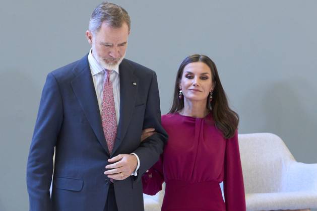 01-03-2023 Alicante Queen Letizia and King Felipe attend the national research awards for youth 2022 at the Mediterranean house in Alicante. No Spain Â  Copyright: xPPEx