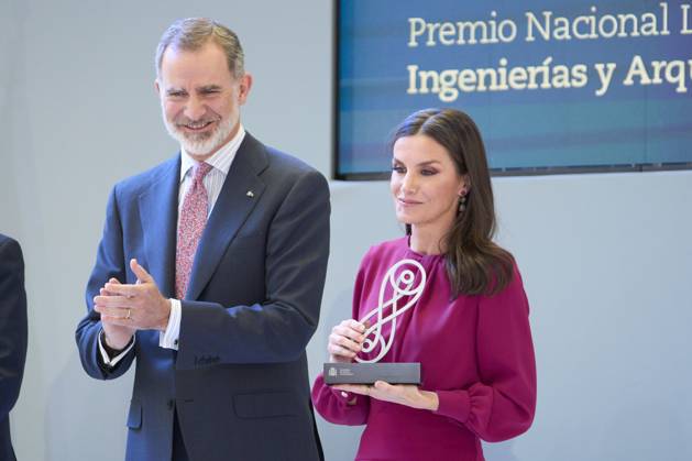 01-03-2023 Alicante Queen Letizia and King Felipe attend the national research awards for youth 2022 at the Mediterranean house in Alicante. No Spain Â  Copyright: xPPEx