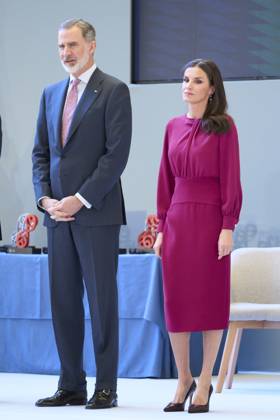 01-03-2023 Alicante Queen Letizia and King Felipe attend the national research awards for youth 2022 at the Mediterranean house in Alicante. No Spain Â  Copyright: xPPEx