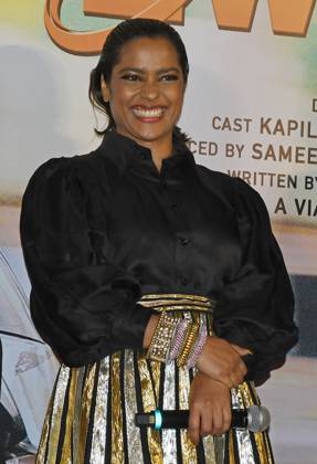 March 1, 2023, Mumbai, Maharashtra, India: Bollywood actress Shahana Goswami smiles during the trailer launch of her upcoming film Zwigato in Mumbai. The film will be released on 17th March 2023 Mumbai India - ZUMAs197 20230301_zaa_s197_130 Copyright: xAshishxVaishnavx