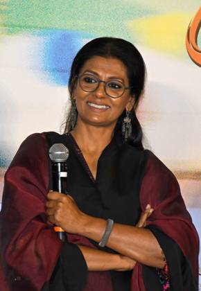 March 1, 2023, Mumbai, Maharashtra, India: Bollywood actress and film director Nandita Das smiles during the trailer launch of her upcoming film Zwigato in Mumbai. The film will be released on 17th March 2023 Mumbai India - ZUMAs197 20230301_zaa_s197_125 Copyright: xAshishxVaishnavx