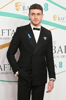 Paul Mescal attends the EE BAFTA Film Awards 2023 at The Royal Festival Hall in London. FEBRUARY 19th 2023 RHDx2332