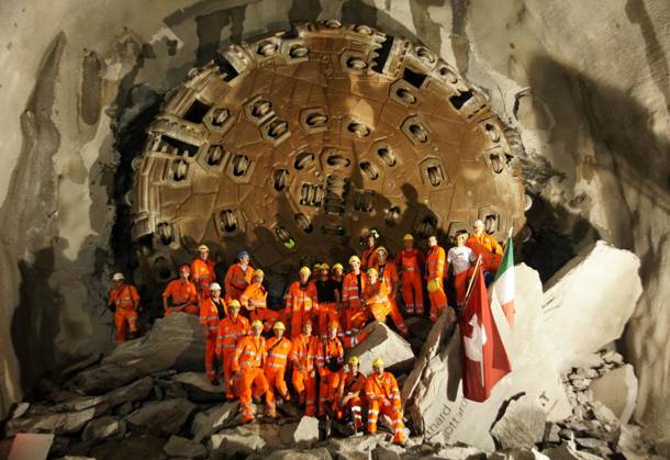 Gotthard, Tunnelbau, Tunnel, Gotthard Basistunnel Copyright: VolkerxHartmann