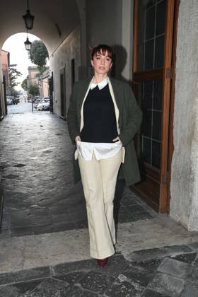 Rome , Sala Della Protomoteca del Campidoglio Roma Rose Award 2023 , In the photo: Andrea Delogu  Copyright: xVincenzoxLandix xipa-agency.netx xVincenzoxLandix IPA_IPA36557313