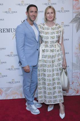 March 8, 2023, Beverly Hills, California, USA: BEVERLY HILLS, CA - MAR 8, 2023: Marcel Remus, Kelly Rutherford at the Remus Pre Award Tea Time at The Beverly Hills Hotel. Beverly Hills USA - ZUMAg107 20230308_zep_g107_080 Copyright: xNinaxPrommerx