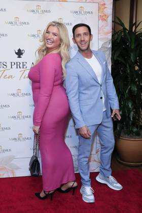 March 8, 2023, Beverly Hills, California, USA: BEVERLY HILLS, CA - MAR 8, 2023: Marcel Remus, Sarina Nowak at the Remus Pre Award Tea Time at The Beverly Hills Hotel. Beverly Hills USA - ZUMAg107 20230308_zep_g107_063 Copyright: xNinaxPrommerx
