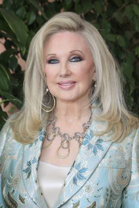 March 8, 2023, Beverly Hills, California, USA: BEVERLY HILLS, CA - MAR 8, 2023: Morgan Fairchild at the Remus Pre Award Tea Time at The Beverly Hills Hotel. Beverly Hills USA - ZUMAg107 20230308_zep_g107_088 Copyright: xNinaxPrommerx