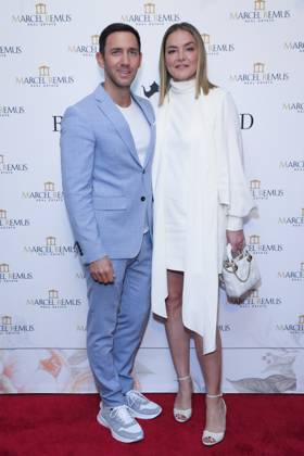 March 8, 2023, Beverly Hills, California, USA: BEVERLY HILLS, CA - MAR 8, 2023: Marcel Remus, Katharina Harf at the Remus Pre Award Tea Time at The Beverly Hills Hotel. Beverly Hills USA - ZUMAg107 20230308_zep_g107_089 Copyright: xNinaxPrommerx