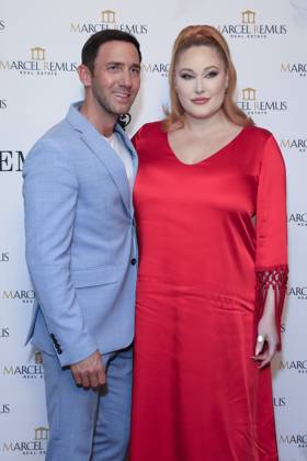 March 8, 2023, Beverly Hills, California, USA: BEVERLY HILLS, CA - MAR 8, 2023: Marcel Remus, Hayley Hasselhoff at the Remus Pre Award Tea Time at The Beverly Hills Hotel. Beverly Hills USA - ZUMAg107 20230308_zep_g107_004 Copyright: xNinaxPrommerx