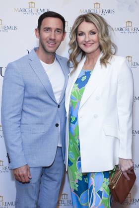March 8, 2023, Beverly Hills, California, USA: BEVERLY HILLS, CA - MAR 8, 2023: Marcel Remus, Frauke Ludowig at the Remus Pre Award Tea Time at The Beverly Hills Hotel. Beverly Hills USA - ZUMAg107 20230308_zep_g107_018 Copyright: xNinaxPrommerx
