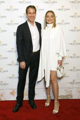 Oliver Fritz und Katharina Harf bei der Remus Pre Award Tea Time zugunsten der DKMS im Beverly Hills Hotel. Beverly Hills, 08.03.2023