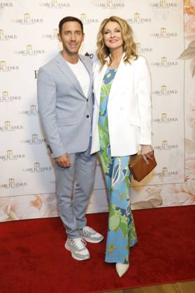 Marcel Remus und Frauke Ludowig bei der Remus Pre Award Tea Time zugunsten der DKMS im Beverly Hills Hotel. Beverly Hills, 08.03.2023