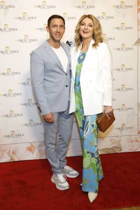 Marcel Remus und Frauke Ludowig bei der Remus Pre Award Tea Time zugunsten der DKMS im Beverly Hills Hotel. Beverly Hills, 08.03.2023
