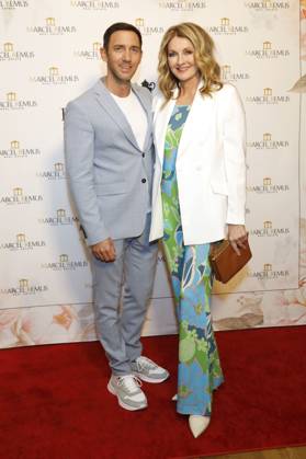 Marcel Remus und Frauke Ludowig bei der Remus Pre Award Tea Time zugunsten der DKMS im Beverly Hills Hotel. Beverly Hills, 08.03.2023