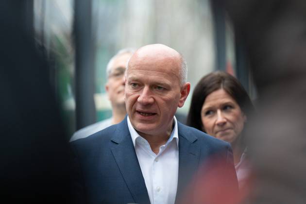 Koalitionsverhandlungen, Kai Wegner, CDU, Landesvorsitzender Franziska Giffey, SPD, Regierende Bürgermeisterin von Berlin, Stefan Evers, CDU, Kai Wegner, CDU, Landesvorsitzender der CDU Berlin, Raed Saleh, SPD, Vorsitzender der SPD Berlin, Koalitionsverhandlungen zwischen CDU und SPD Berlin Berlin GER