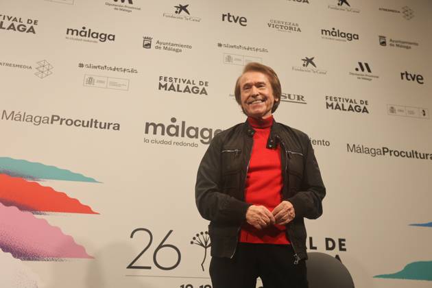 Malaga Filmfest - Sänger Raphael erhält den Biznaga Award March 10, 2023: March 10, 2023 (Malaga) The singer and actor Raphael receives this Friday at the 26th Malaga Film Festival the Biznaga Award Ciudad del ParaoÂ­so, a recognition of his career in cinema. Raphael has held a meeting with the media in which he has declared himself a fan of the seventh art in his country and has expressed his desire to continue working as an actor - ZUMAc161 20230310_zap_c161_027 Copyright: xLorenzoxCarnerox