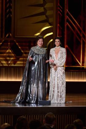 Academy President Janet Yang and Eva Longoria present during the live ABC telecast of the 95th OscarsÂ® at the DolbyÂ® Theatre at Ovation Hollywood on Sunday, March 12, 2023.  Copyright: xA.M.P.A.S.x 34494-462PLX