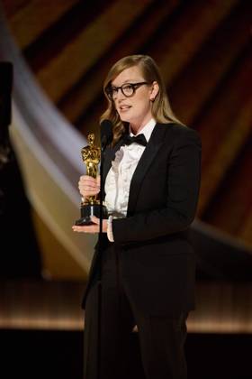 Sarah Polley accepts the OscarÂ® for Adapted Screenplay during the live ABC telecast of the 95th OscarsÂ® at the DolbyÂ® Theatre at Ovation Hollywood on Sunday, March 12, 2023.  Copyright: xA.M.P.A.S.x 34494-481PLX