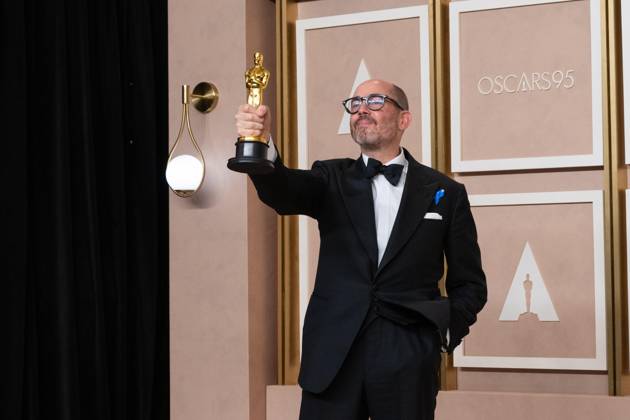 Edward Berger poses backstage with the Oscar® for International Feature FIlm during the live ABC telecast of the 95th Oscars® at Dolby® Theatre at Ovation Hollywood on Sunday, March 12, 2023. Copyright: xA.M.P.A.S.x 34494-707PLX