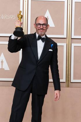 Edward Berger poses backstage with the Oscar® for International Feature FIlm during the live ABC telecast of the 95th Oscars® at Dolby® Theatre at Ovation Hollywood on Sunday, March 12, 2023. Copyright: xA.M.P.A.S.x 34494-719PLX