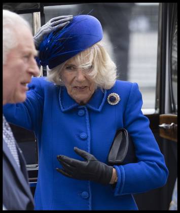 . 13 03 2023. London, United Kingdom. Camilla, Queen Consort, arriving at the Commonwealth Day service at Westminster Abbey in London. xStephenxLockx xi-Imagesx IIM-24226-0110