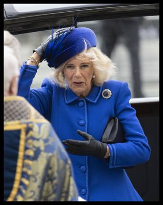 . 13 03 2023. London, United Kingdom. Camilla, Queen Consort, arriving at the Commonwealth Day service at Westminster Abbey in London. xStephenxLockx xi-Imagesx IIM-24226-0112