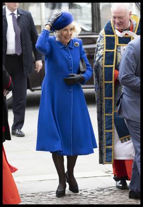 . 13 03 2023. London, United Kingdom. Camilla, Queen Consort, arriving at the Commonwealth Day service at Westminster Abbey in London. xStephenxLockx xi-Imagesx IIM-24226-0115