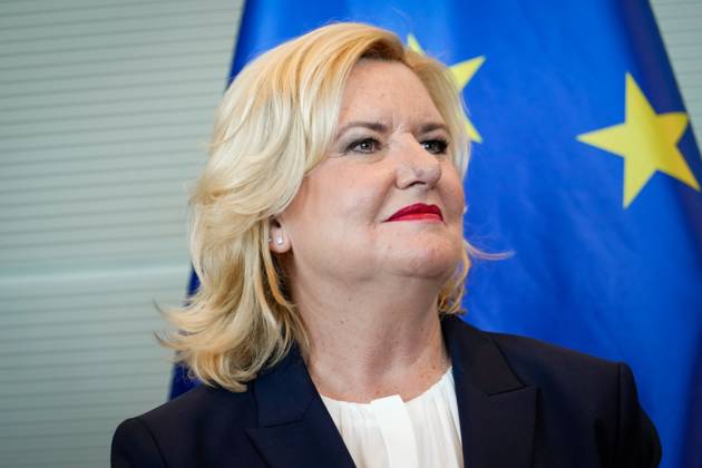 Uebergabe des Jahresberichtes 2022 der Wehrbeauftragen im Deutschen Bundestag Aktuell,14.03.2023, Berlin, Eva Hoegl, Wehrbeauftragte bei der Uebergabe des Jahresberichtes 2022 der Wehrbeauftragen an die Bundestagspraesidentin Baerbel Bas im Deutschen Bundestag Berlin Berlin Deutschland