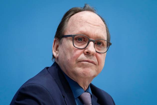 Bundespressekonferenz Vorstellung des Jahresberichtes 2022 der Wehrbeauftragten Aktuell,14.03.2023, Berlin, Hans-Ulrich Gerland, Leitender Beamter im Portrait bei der Vorstellung des Jahresberichtes 2022 der Wehrbeauftragten in der Bundespressekonferenz Berlin Berlin Deutschland