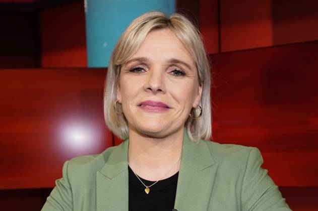 Jessica Hansen in der ARD-Talkshow hart aber fair im Studio Adlershof. Berlin, 13.03.2023