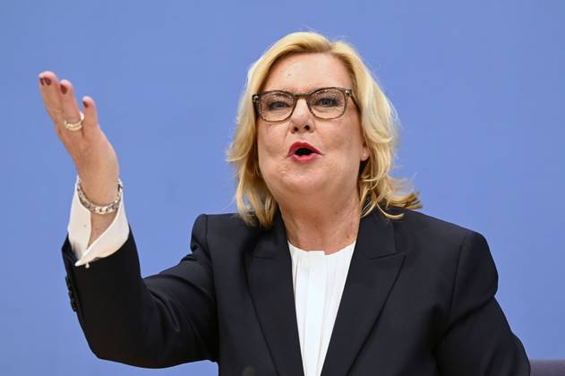 Eva Högl bei der Bundespressekonferenz zur Vorstellung des Jahresberichtes 2022 im Haus der Bundespressekonferenz. Berlin, 14.03.2023