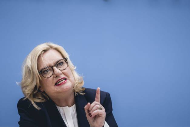 Die Wehrbeauftragte des Deutschen Bundestages, Eva Hoegl (SPD) im Rahmen der Vorstellung des Jahresberichtes 2022 in der Bundespressekonferenz. Berlin, 14.03.2023. Berlin Deutschland