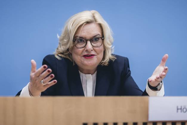 Die Wehrbeauftragte des Deutschen Bundestages, Eva Hoegl (SPD) im Rahmen der Vorstellung des Jahresberichtes 2022 in der Bundespressekonferenz. Berlin, 14.03.2023. Berlin Deutschland