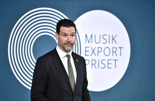 STOCKHOLM 230314 Aid and Foreign Trade Minister Johan Forssell will award the governments music export prize for 2022 on March 14 in the Bla Salongen at the Ministry of Foreign Affairs Stockholm Sweden POL x12150x,  Copyright: xCaisaxRasmussenx xTTx MUSIKEXPORTPRISET TTABB0000000000170098