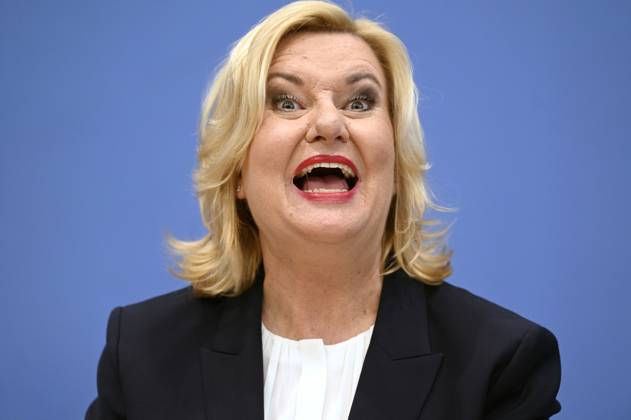 Eva Högl bei der Bundespressekonferenz zur Vorstellung des Jahresberichtes 2022 im Haus der Bundespressekonferenz. Berlin, 14.03.2023