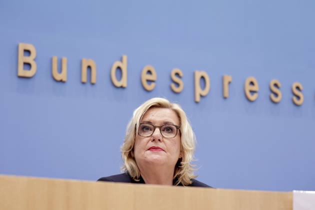 Eva Hoegl, Wehrbeauftragte des Deutschen Bundestages, SPD, PK zu - Vorstellung des Jahresberichtes 2022, DEU, Berlin, 14.03.2023