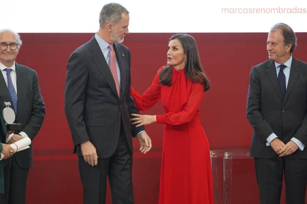 Spanish King Felipe VI and Letizia during 10 edition of Embajadores Honorarios de la marca Espana in Madrid on Wednesday, 15 March 2023 Cordon Press