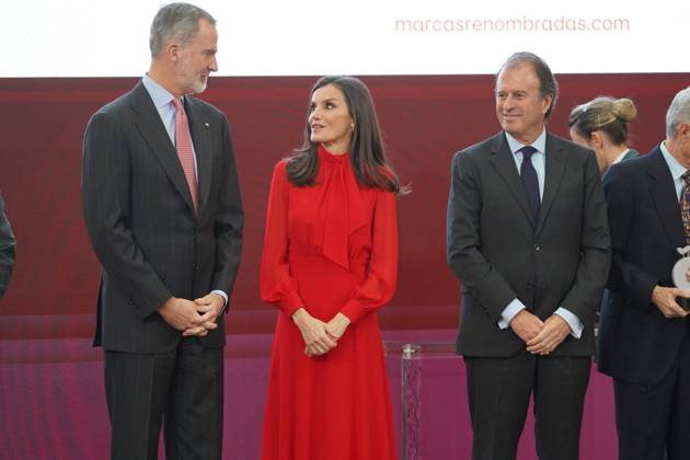 Spanish King Felipe VI and Letizia during 10 edition of Embajadores Honorarios de la marca Espana in Madrid on Wednesday, 15 March 2023 Cordon Press