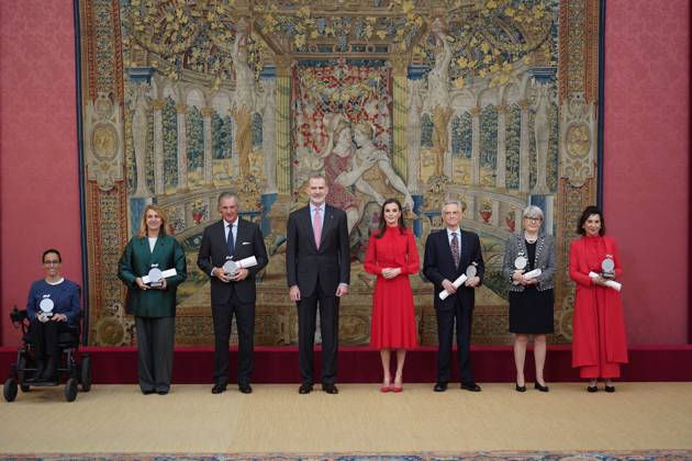 Spanish King Felipe VI and Letizia during 10 edition of Embajadores Honorarios de la marca Espana in Madrid on Wednesday, 15 March 2023 Cordon Press