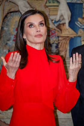 Entertainment Bilder des Tages 15-03-2023 Madrid Queen Letizia during the ceremony of the 10th edition of honorary ambassadors of the Spain brand, an initiative of the leading brands of Spain forum (FMRE), at the El Pardo palace in Madrid. No Spain Â  Copyright: xPPEx