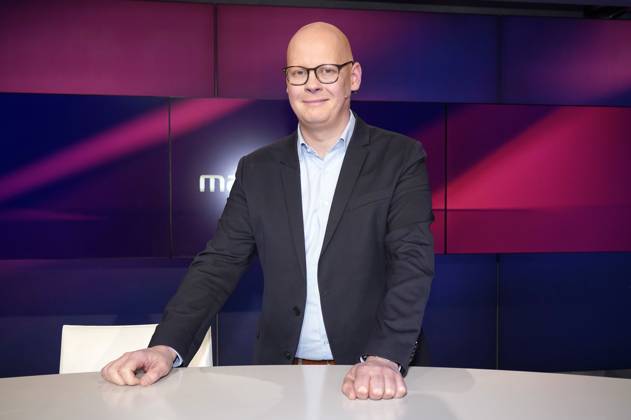 Matthias Deiß in der ARD-Talkshow maischberger im Studio Berlin Adlershof. Berlin, 15.03.2023
