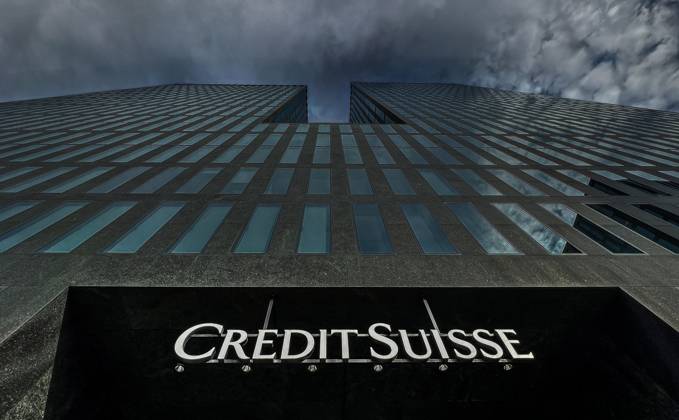Bilder des Jahres 2023, News 03 März News Themen der Woche KW11 News Bilder des Tages RECORD DATE NOT STATED Die Credit Suisse im Hochhaus Hagenholzstrasse in Zürich-Oerlikon. (Zürich, Schweiz, 18.03.2023)