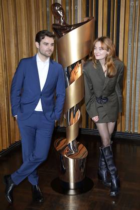 Lucas Reiber und Lea van Acken bei der Bekanntgabe der Nominierungen für den Deutschen Filmpreis 2023 im Kino International. Berlin, 24.03.2023